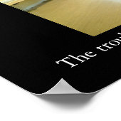 時間厳守やる気を起こさせるOffice/アンチやる気を起こさせる ポスター (角)