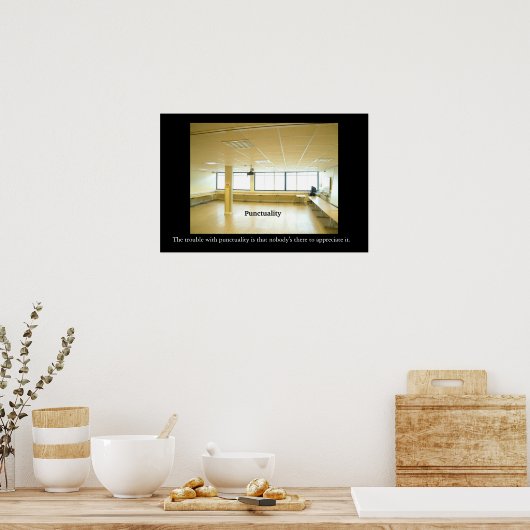 時間厳守やる気を起こさせるOffice/アンチやる気を起こさせる ポスター (キッチン)