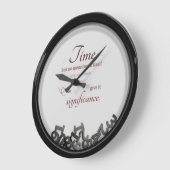 時間引用文 ラージ壁時計 (傾斜)