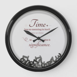 時間引用文 ラージ壁時計