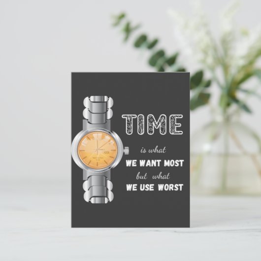 時間感動的引用文はがき 案内ポストカード (スタンド正面)