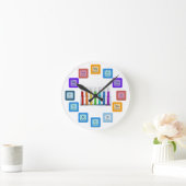 時間時計科学 ラウンド壁時計 (ホーム)