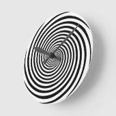 時間曲げ催眠スパイラル ラウンド壁時計 (傾斜)