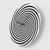 時間曲げ催眠スパイラル ラウンド壁時計 (傾斜)