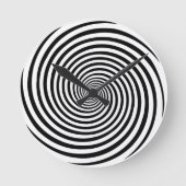 時間曲げ催眠スパイラル ラウンド壁時計 (正面)