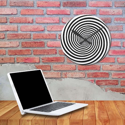 時間曲げ催眠スパイラル ラウンド壁時計