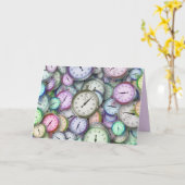 時間案内カード カード (黄色い花)