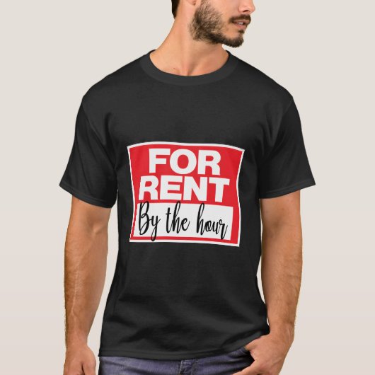 時間標識までに家賃を払う Tシャツ (正面)