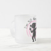 時間歪曲50の既にTシャツおよびギフト フロストグラスマグカップ (正面左)