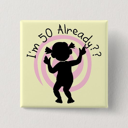 時間歪曲50の既にTシャツおよびギフト 缶バッジ (正面)