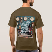 時間生産性引用文Tシャツ Tシャツ (裏面)