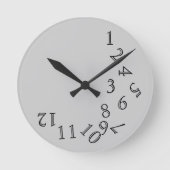時間番号熱狂するラウンドクロック ラウンド壁時計 (正面)