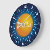 時間科学を学ぶことは良い ラージ壁時計 (傾斜)