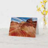 時間空白のの波の内側のグリーティングカード カード (黄色い花)