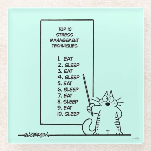 時間管理プログラム ガラスコースター (正面)