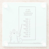 時間管理プログラム ガラスコースター (裏面)