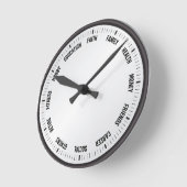 時間管理魔法 ラウンド壁時計 (傾斜)