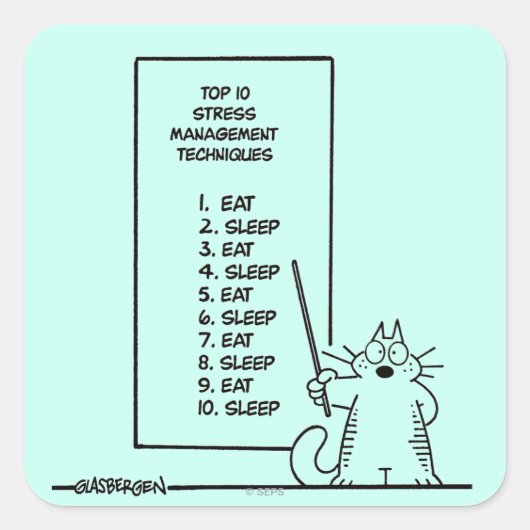 時間管理 スクエアシール (正面)