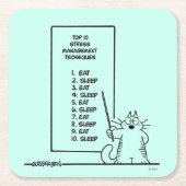 時間管理 スクエアペーパーコースター (正面)