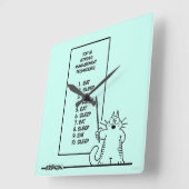 時間管理 スクエア壁時計 (傾斜)