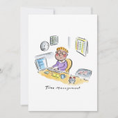 時間管理 招待状 (正面)