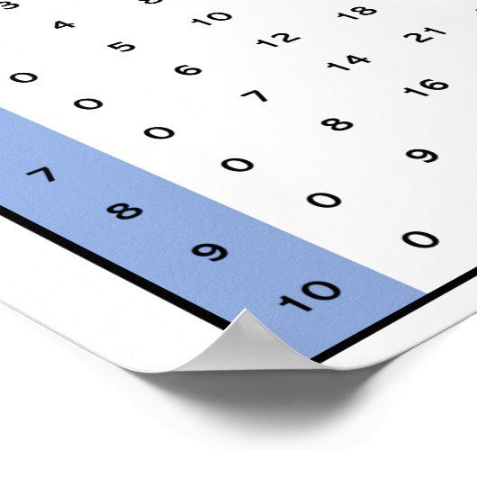 時間表グラフ ポスター (角)