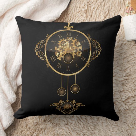 時間装飾枕 クッション (ブランケット)
