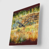 時間通りの配達記録のトラックの柱時計 スクエア壁時計 (傾斜)