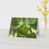 時間開花- カード (黄色い花)