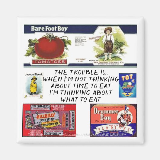 「時間食べは? マグネット (正面)