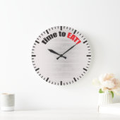 時間食べ!ボディビル膨張 ラージ壁時計 (ホーム)