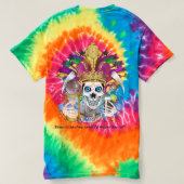 時間1メンズの謝肉祭王は次ノートを見ます Tシャツ (デザイン裏面)