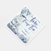 時間4お茶、4歳の誕生日子供へ スタンダードランチョンナプキン (角)