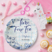 時間4お茶、4歳の誕生日子供へ ペーパープレート (パーティー)