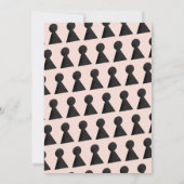 時間4お茶、4歳の誕生日 招待状 (裏面)