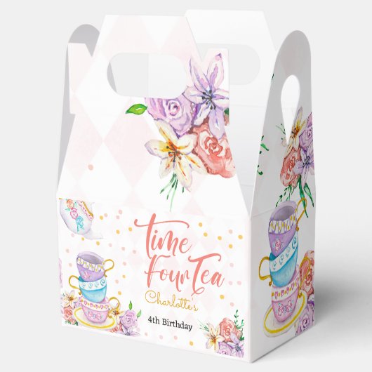 時間4お茶、4番目のお茶の誕生日 フェイバーボックス (オープン)