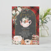 時間4茶パーティークリスマスフローラ4th誕生日 招待状 (スタンド正面)
