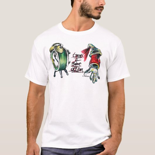 時間4行為 Tシャツ (正面)