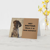 時間"あなた"ブラザー祝誕生日に カード (黄色い花)