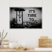 「時間」の壁前向きアートのポスター ポスター (キッチン)