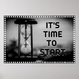 「時間」の壁前向きアートのポスター ポスター