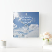 時間… スクエア壁時計 (ホーム)