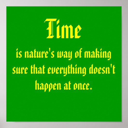 時間 ポスター (正面)