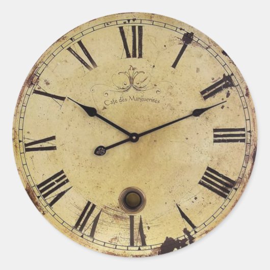 時間 ラウンドシール (正面)