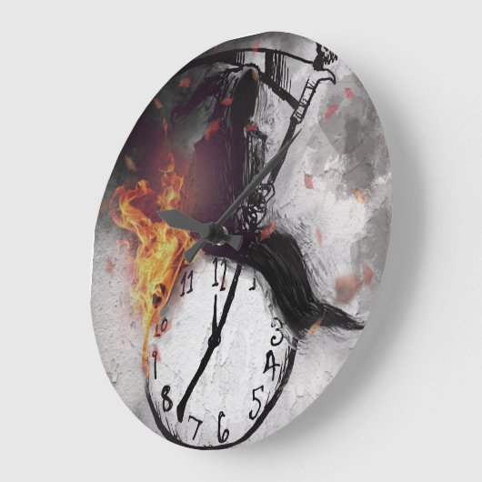 時間 ラージ壁時計 (傾斜)