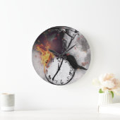 時間 ラージ壁時計 (ホーム)