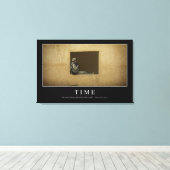 時間：感動的引用文 キャンバスプリント (インサイチュ (ウッドフロア))