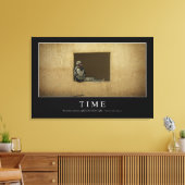 時間：感動的引用文 キャンバスプリント (インサイチュ (リビング))