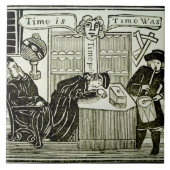 「時間、時間ありました」は、イラストレーションのコピーからのあります タイル (正面)