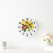 時食べの果実 ラウンド壁時計 (ホーム)